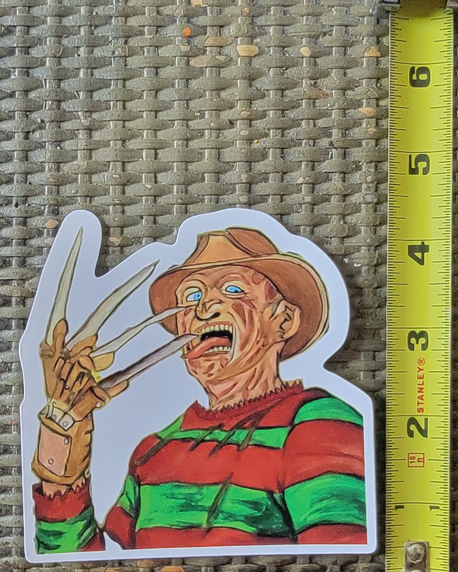 Freddy Krueger Inspired Die-Cut Sticker