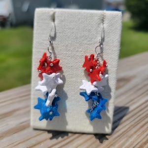 Star Spangled Cascade Dangle Earrings