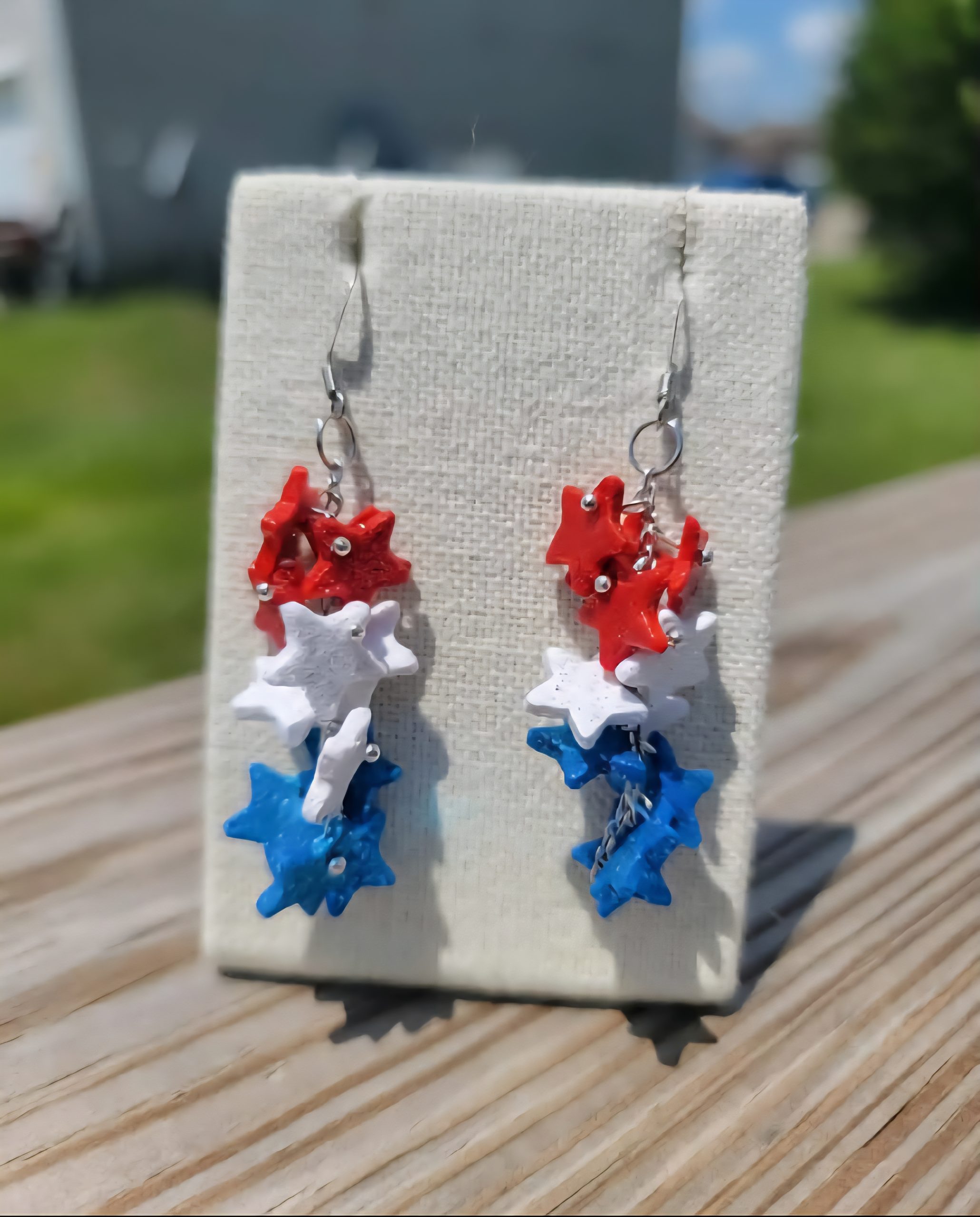 Star Spangled Cascade Dangle Earrings